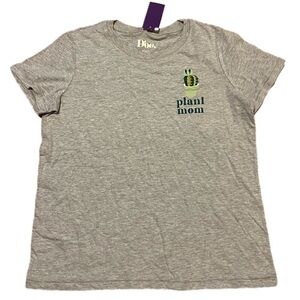 Doe. Plant Mom Cactus Design Women’s Gray Tee (Sz S)